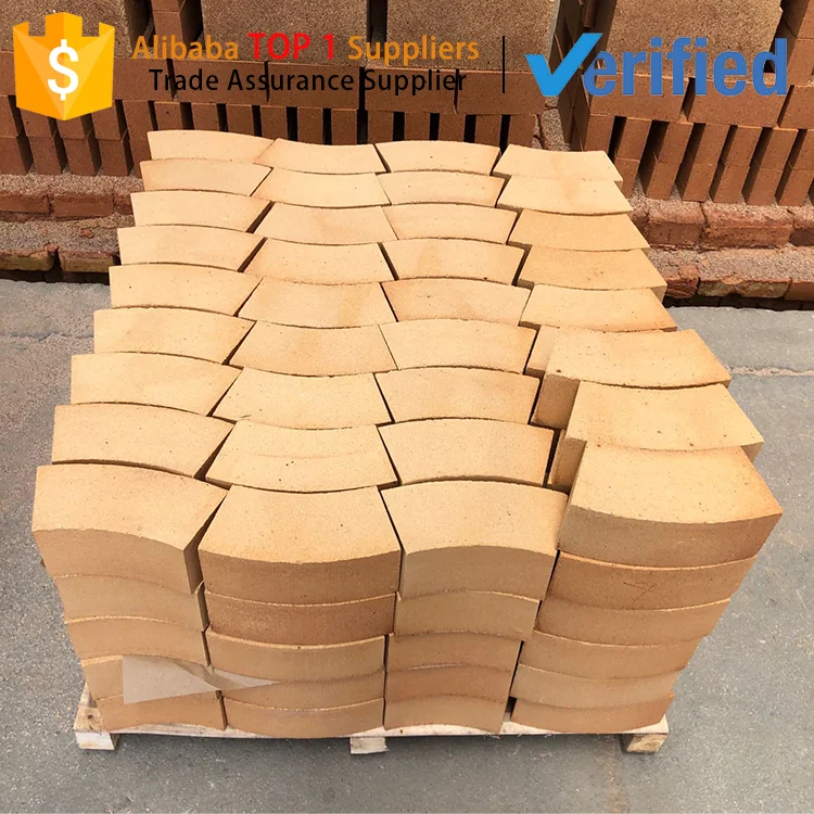 Refractory Brick Manufacturer Provide Curved Round Clay Fire Brick