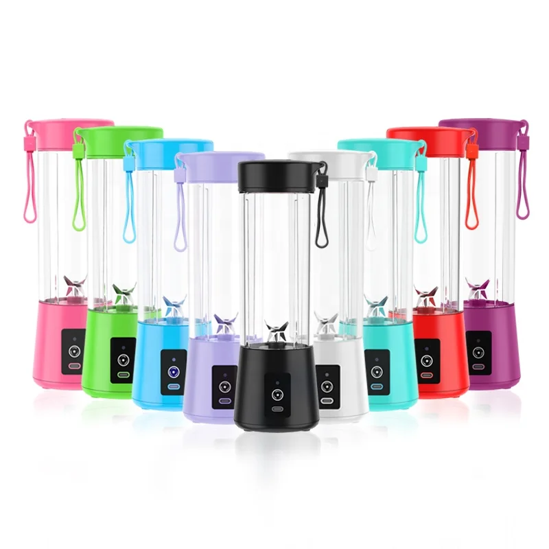 

New Trending Small Kitchen Food Fruit Juice Mixer Bottle Set Wireless Electric USB C Mini Portable Smoothie Cup Juicer Blender