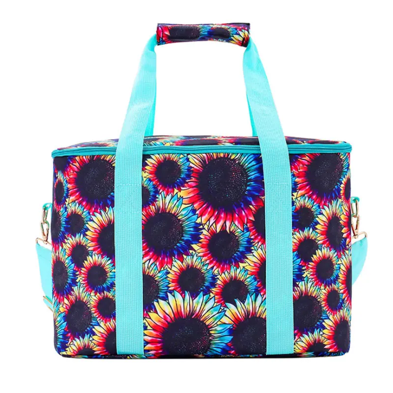 

Colourful Sunflower Insulated Soft Cooler Lunch Bag Beach Bag Monogram Gift Beer Seltzer Cold Tote Bag Picnic Tote For Girl
