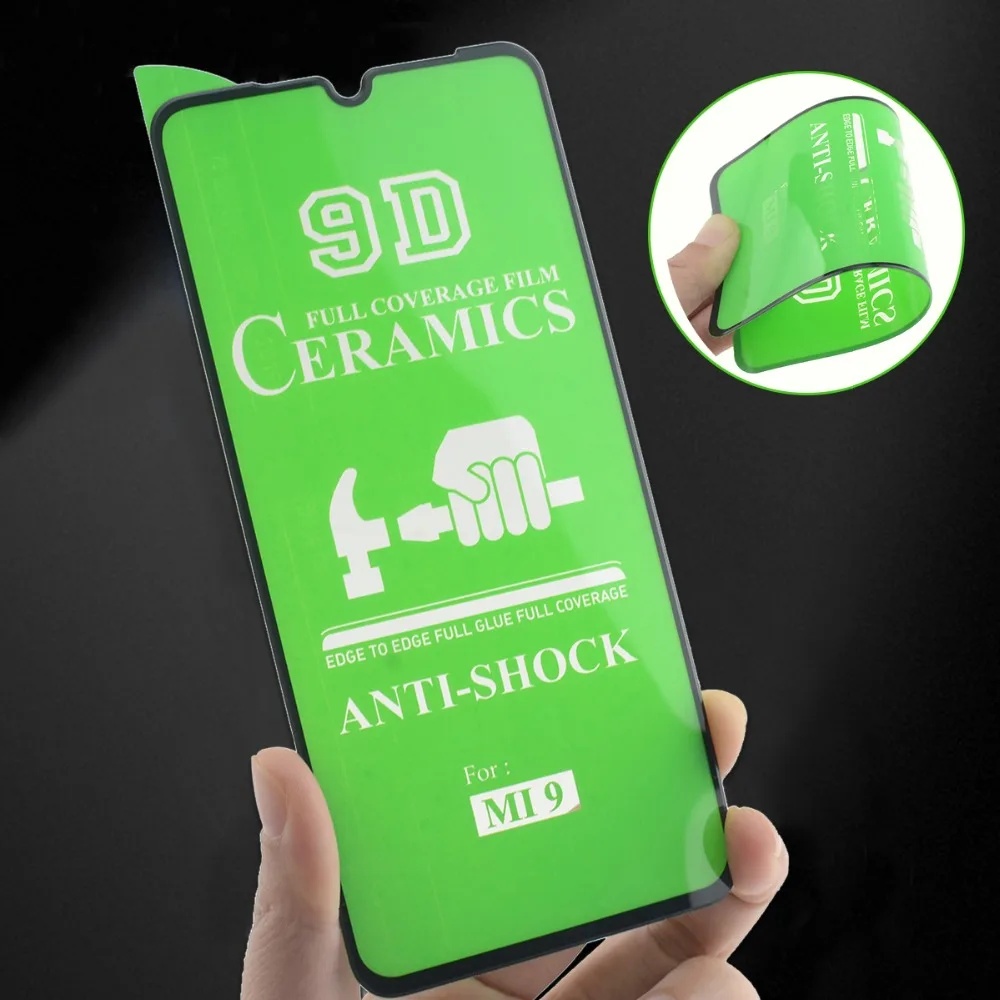 

Factory Supply Newest 9D Ceramic Glass Micas De Ceramica para for iphone Xiaomi/samsung/huawei/realme, Transparency 99% color