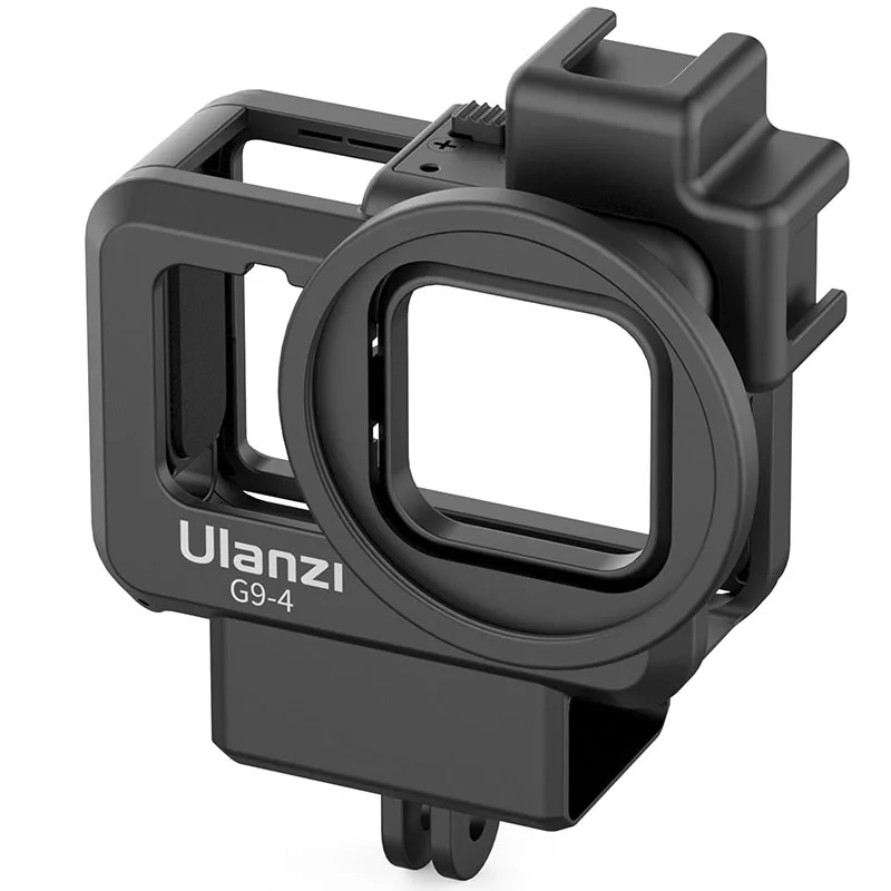 

Ulanzi G9-4 Plastic Cage Sports Camera Accessory Expansion Microphone Housing Case Protector Frame Cage For Gopro 9/10, Black