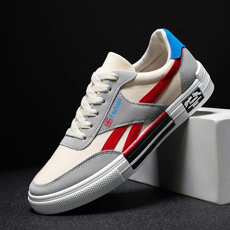 

Newest design men factory direct canvas shoes made in China, 3 colors