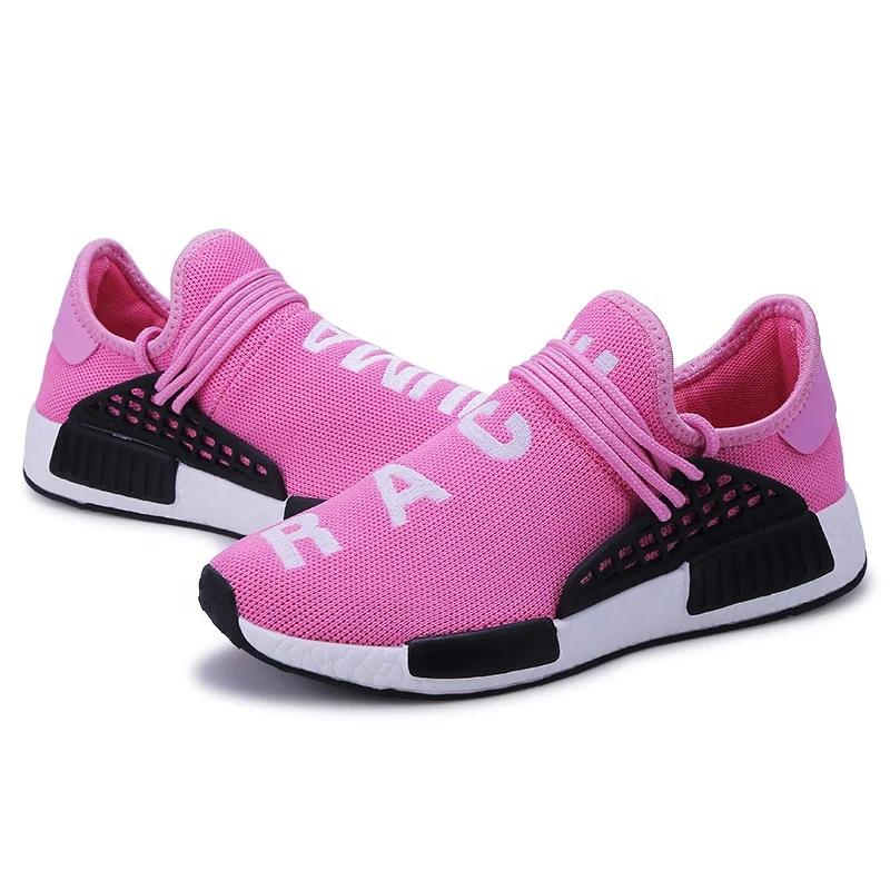 

Alibaba China Supplier Custom Brand Big Size Human Race Breathable Men NMD Shoes Women Asia Fashion Sports Shoes