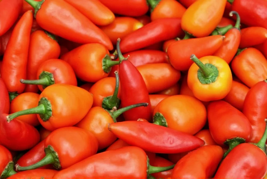 Bottled homemade habanero hot sauce with ingredients nearby