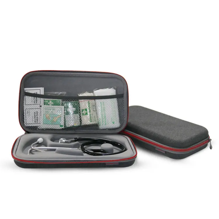 

High Quality Custom Zipper Waterproof Black Eva Stethoscope Storage Boxes, Black/customizable