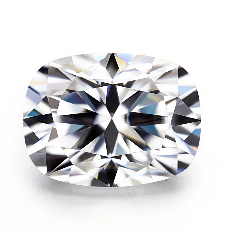 

AAAAAA Grade lab created loose moissanite fair diamond price per carat cushion cut moissanite 9x7 mm EF color