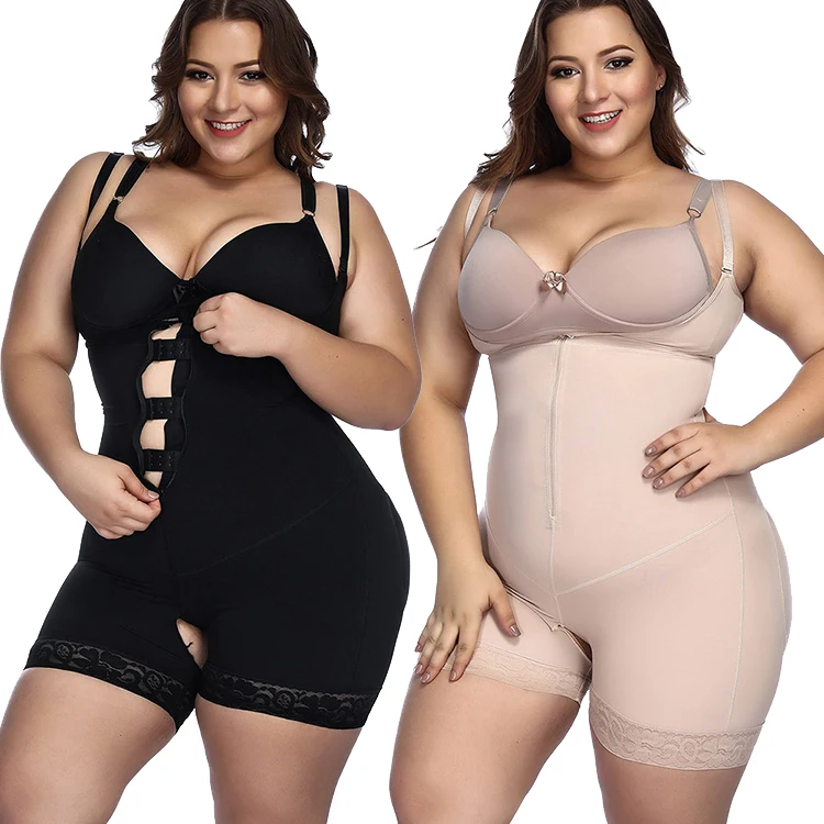 

2020 China Factory women body shaper underwear Wholesale Slimming Adjustable Straps Zipper Butt Lifter Slim Trainer Bodyshaper, Black nude body shaper for women