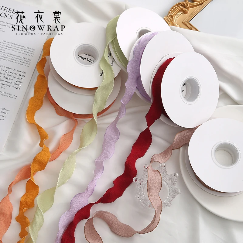 2022 New Design Soft Ribbon For Flower Wrapping Decoration Fold Ribbons