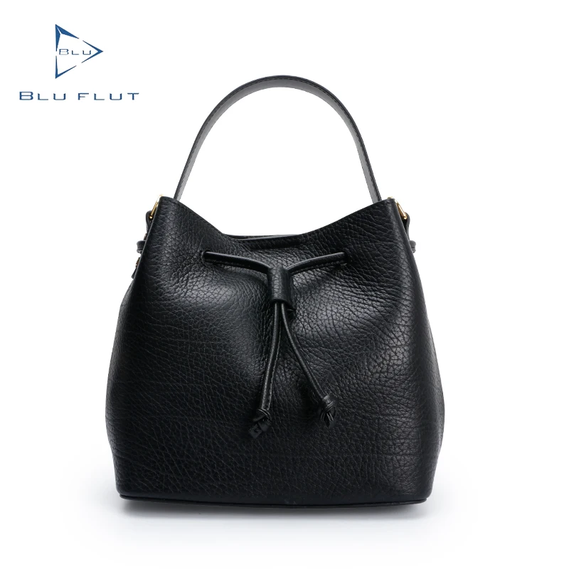

2021 Blu Flut Women genuine leather handbag new fashion son-mother bag ladies leather crossbody shoulder bag., Black, natual yellow and custom