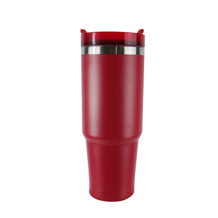 

Wholesale 30oz Stainless Steel Vacuum Insulated Modern Christmas Curve Travel Mugs Tyeso Tumbler With Straw, See the picture, can be customized