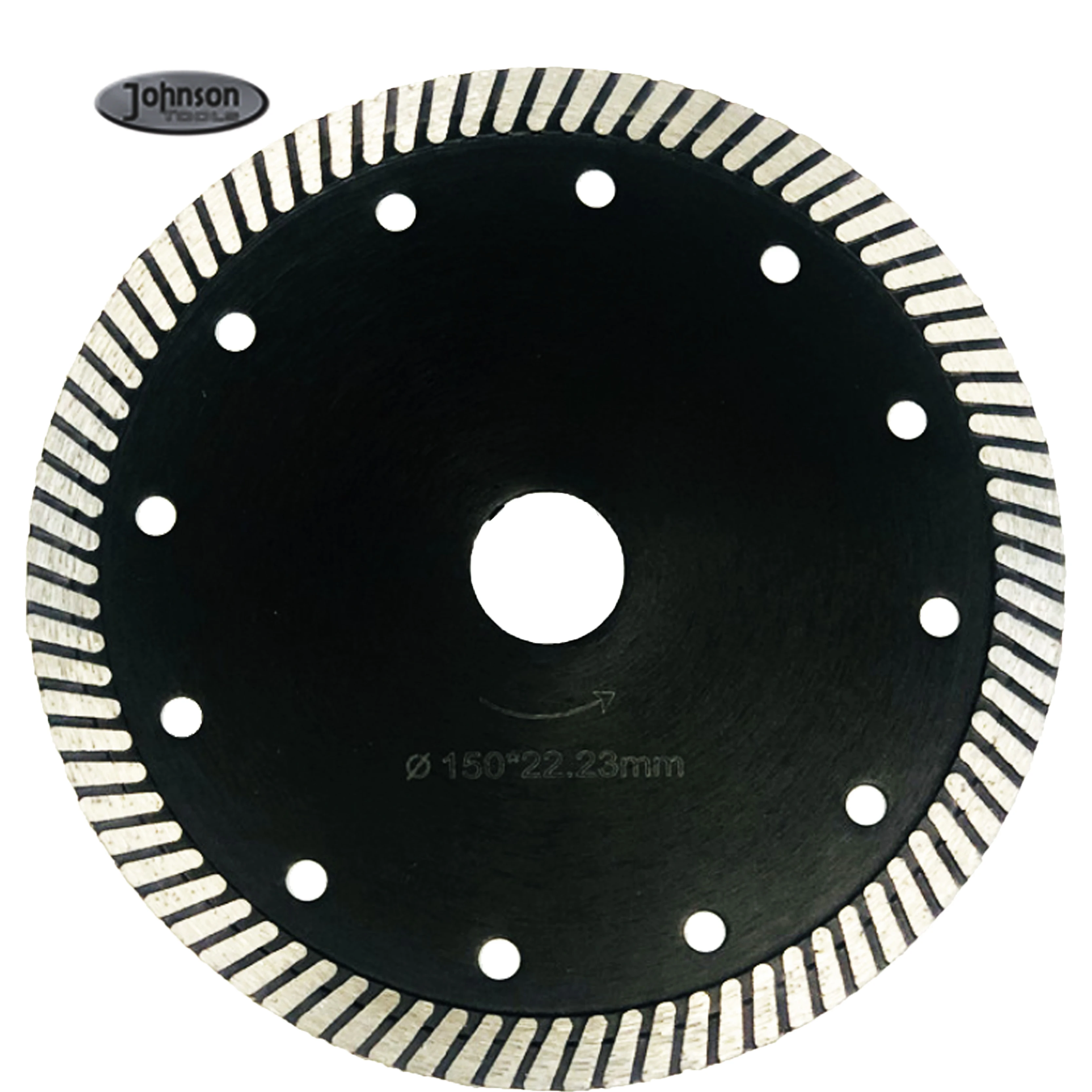 

6" 150mm Turbo Segments Saw Blades Sintered Diamond Granite Saw Blade Cutting Disc for Stone Granite Concrete