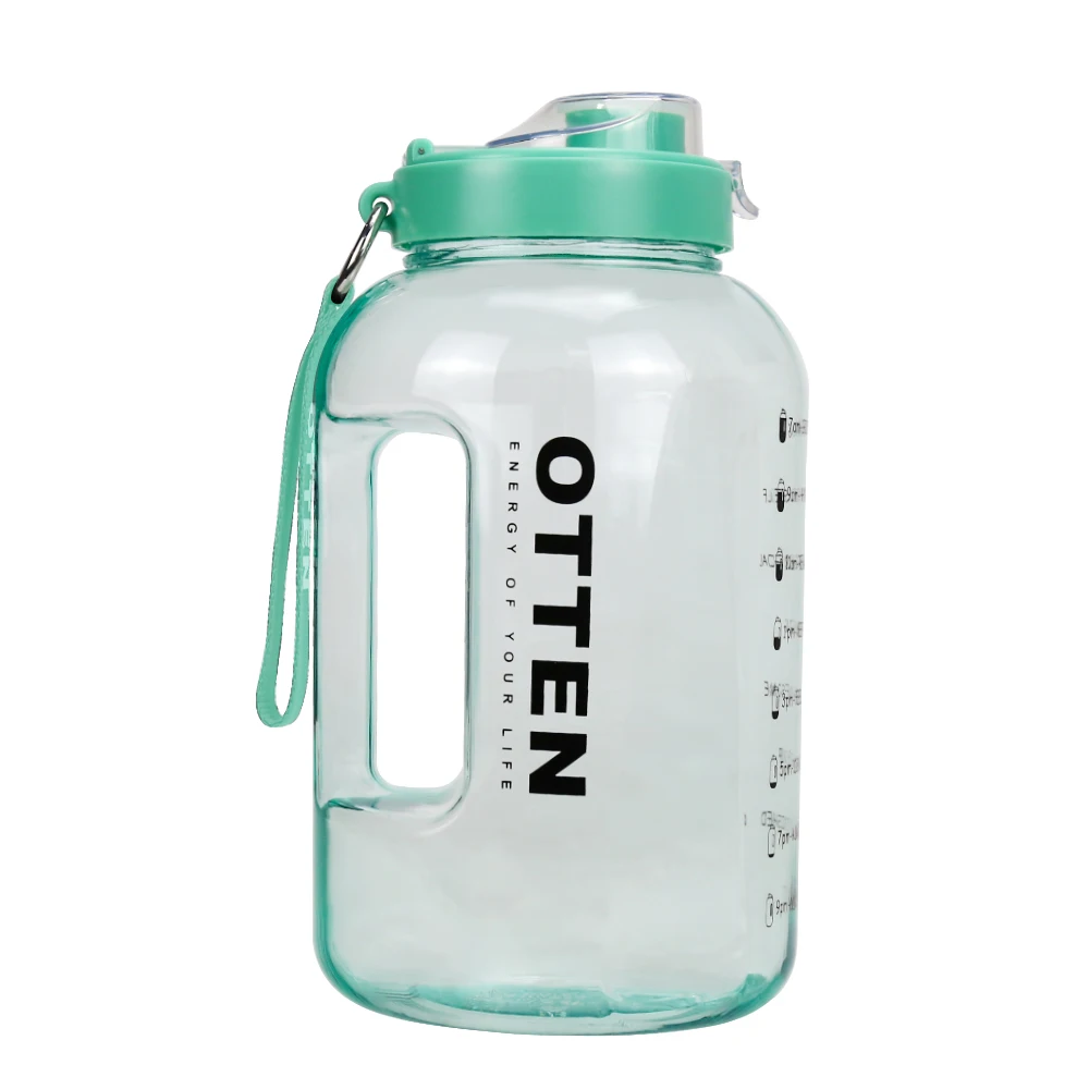 

wholesale Amazon Hot Selling 1 Gallon Plastic Water bottle 3.78L drinkware Sport Water Bottle with timer, Customized pms color