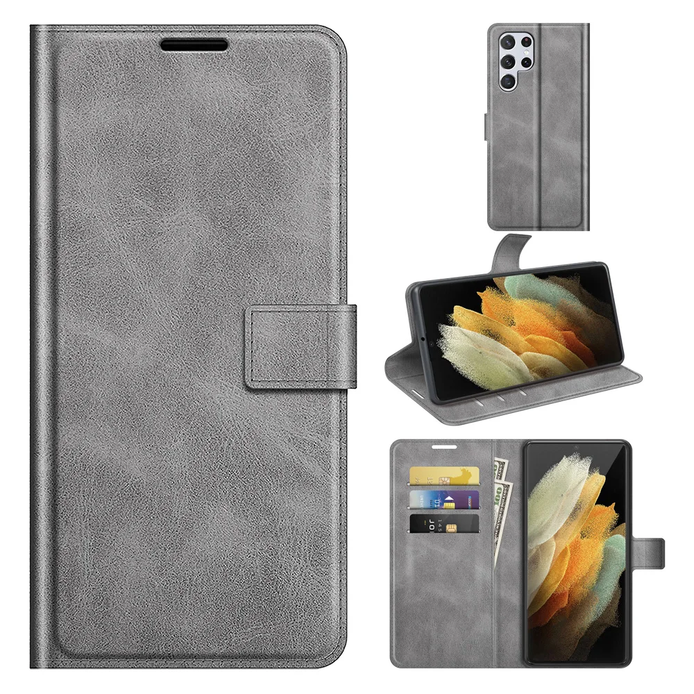 

for Samsung S22 Premium PU Leather Flip Folio Case with Kickstand Card Slot Magnetic Closure for Samsung Galaxy S22 Ultra 5G, Customized color
