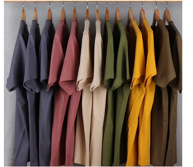 

High Quality Low OEM MOQ 230 grams 100% Cotton Custom Blank Plain Women's T Shirts Men's T-shirts Plus Size T Shirts, White/pink/red/purple/green/black and etc.