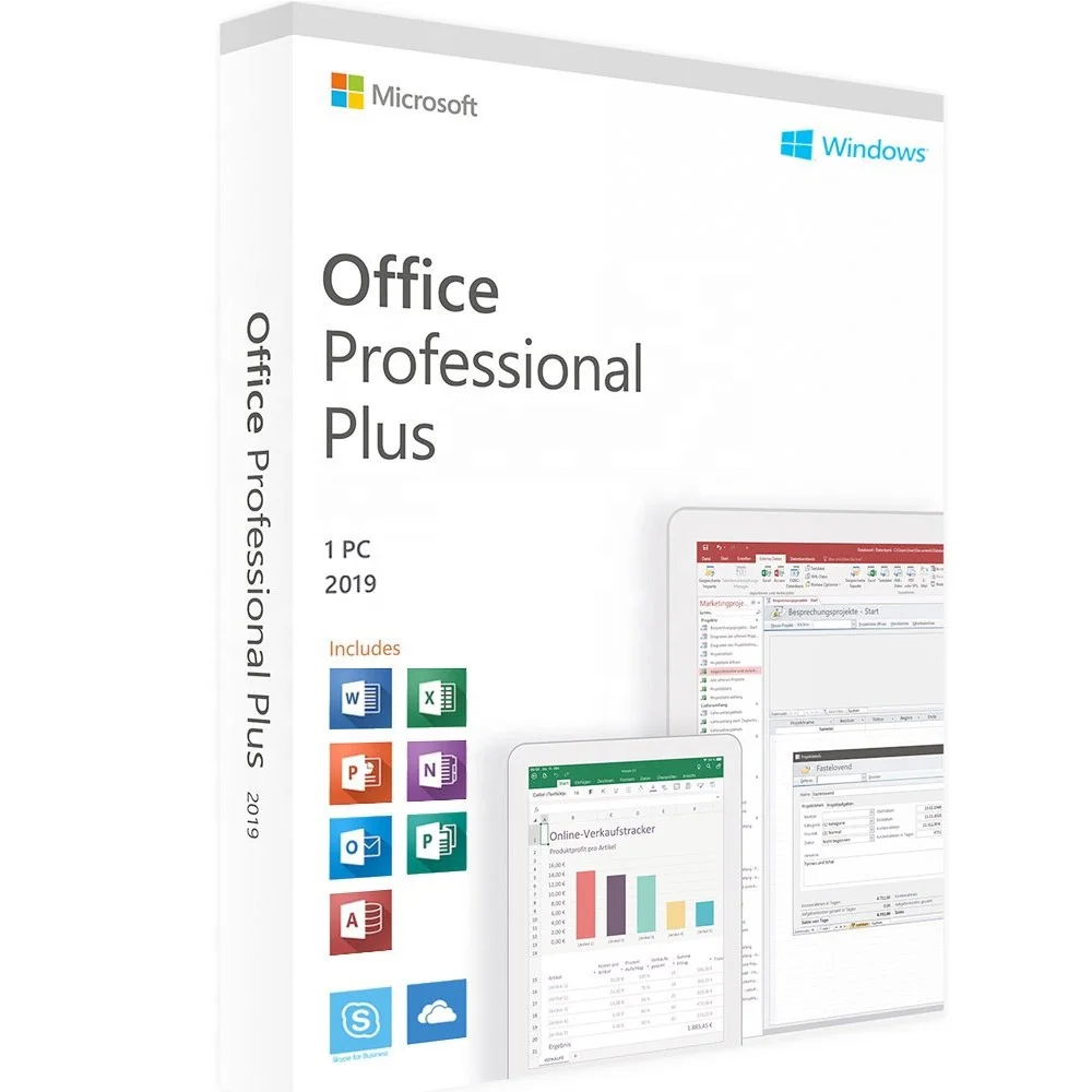 

Microsoft Office Professional Plus 2019 Product Retail Box Package