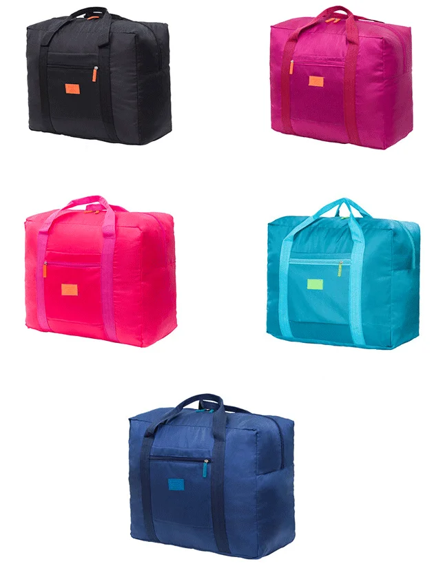 

Hot selling multi-colors foldable lightweight large capacity nylon organizer carry bag large travel size luggage bags, As photo