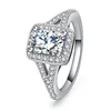 Custom Order Jewelry Sterling Silver Ring Princess Cut Original Wedding Engagement Ring Customizable for Women