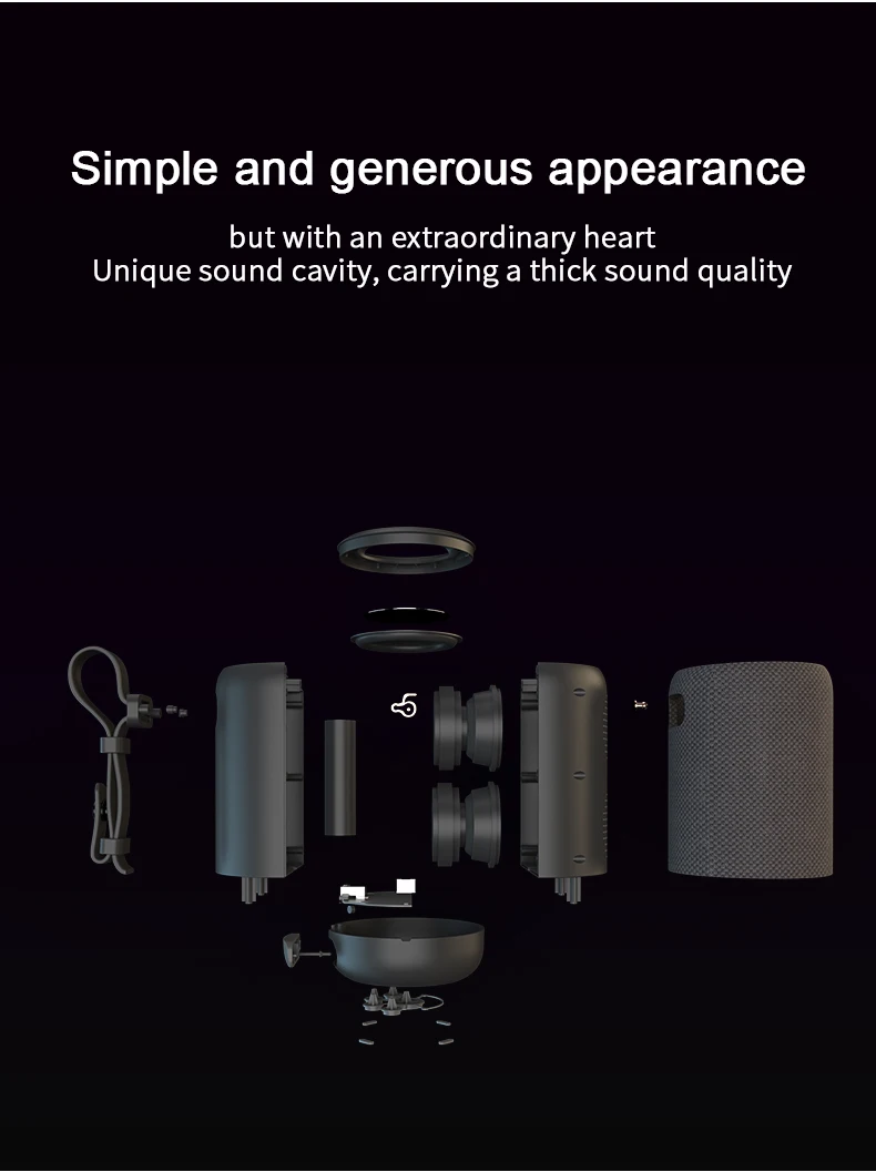New Stereo Sound Built-in Mic subwoofer speaker B5 Outdoor Portable Wireless waterproof DJ Speaker - ANKUX.COM