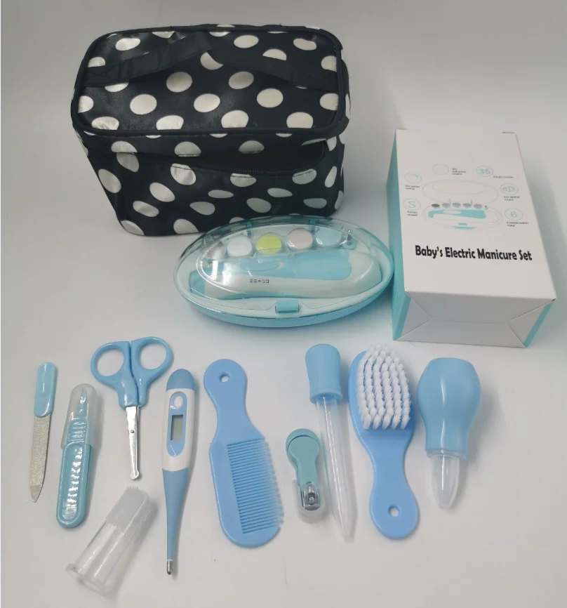 

18pcs Baby care kit with baby Grooming tools kit and baby nail trimmer come with nice carry bag Nail trimming kit