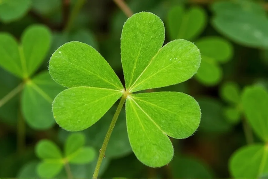 Collection of various clover leaf variations including four, five, and six leaf specimens