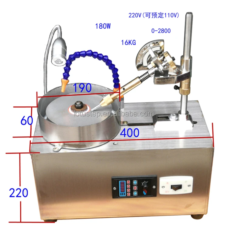 

LS-0066 Speed Adjustable Jewelry Making Lapidary Equipment Gem Cutting Machine Gemstone Faceting Machine