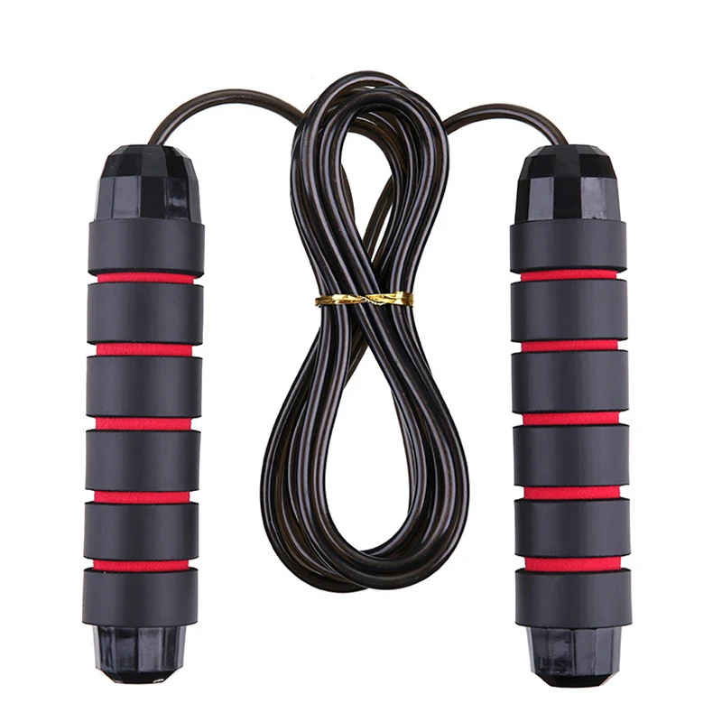 

Hampool Wholesale Custom Gym Adjustable Fitness Buy Speed Heavy Weighted Skipping pvc Jump Rope With Logo, Green/blue/black/red
