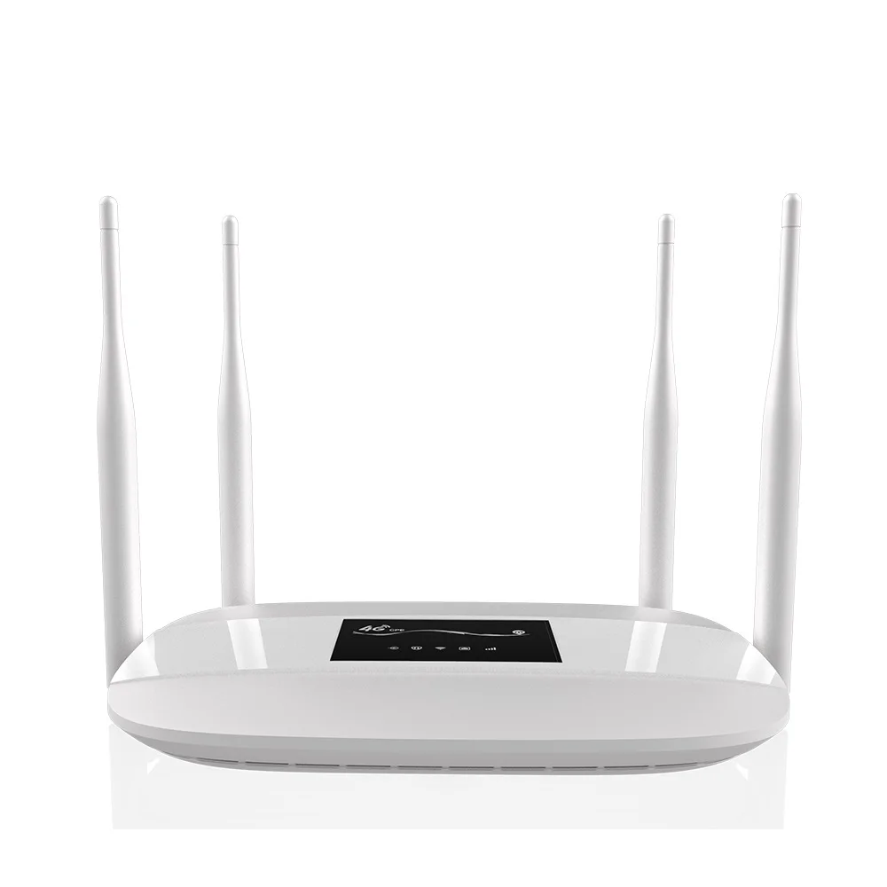 

300Mbps 3G 4G Wifi LTE CPE Router With 4 LAN Port, White