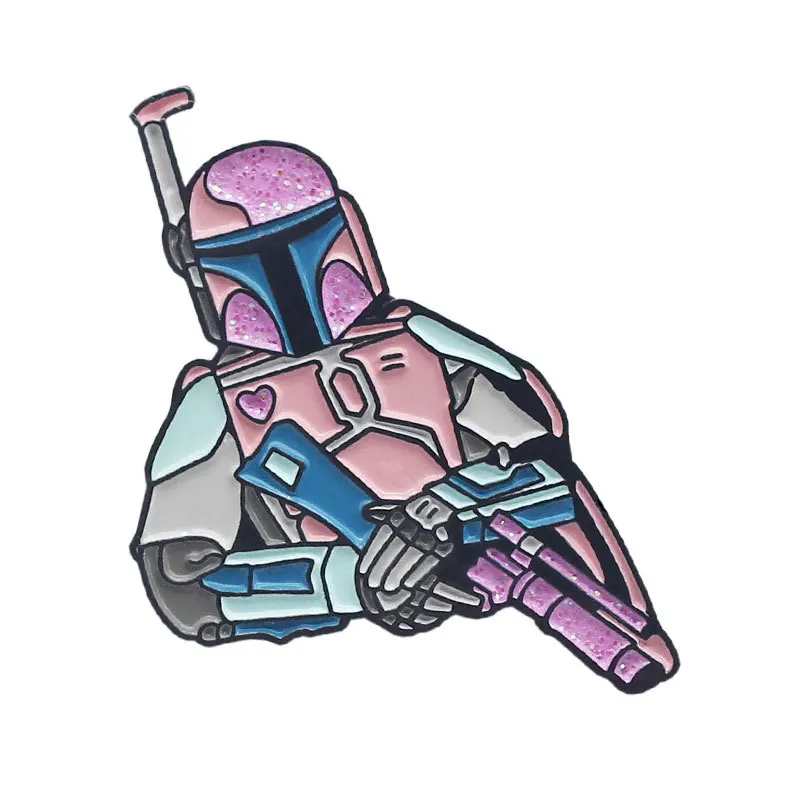 

Fashion The Mandalorian Pin Alloy Enamel Pins Brooch for Fans Jewelry