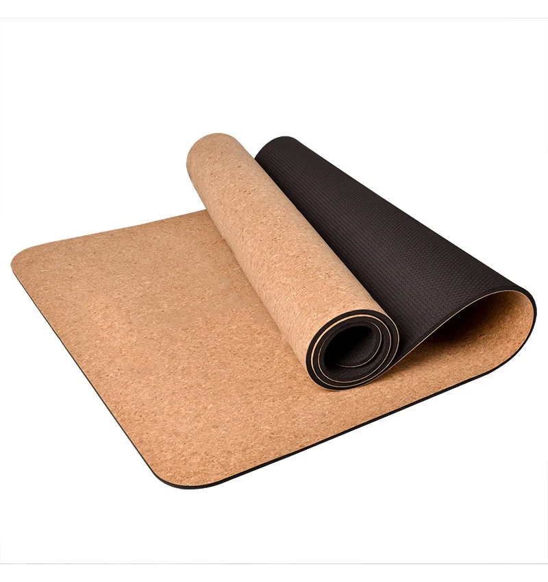 

NATUDON Wholesale Cork Rubber TPE Yoga Mat Personalized ECO Friendly Chakra Cork Mat Petite Teen Yoga