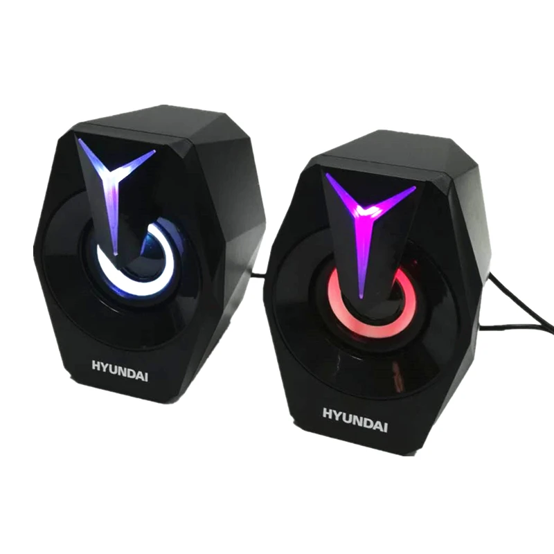 

Hyundai computer speaker notebook desk audio home office USB cable speaker