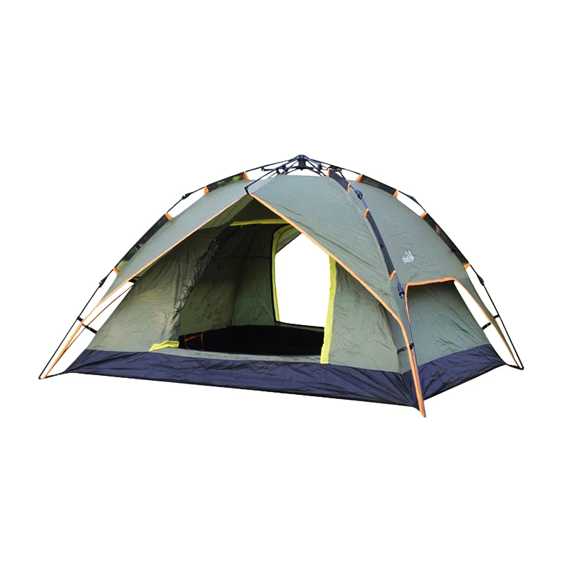 

Adventure automatic outdoor camping tent waterproof 3 person, Blue/camouflage