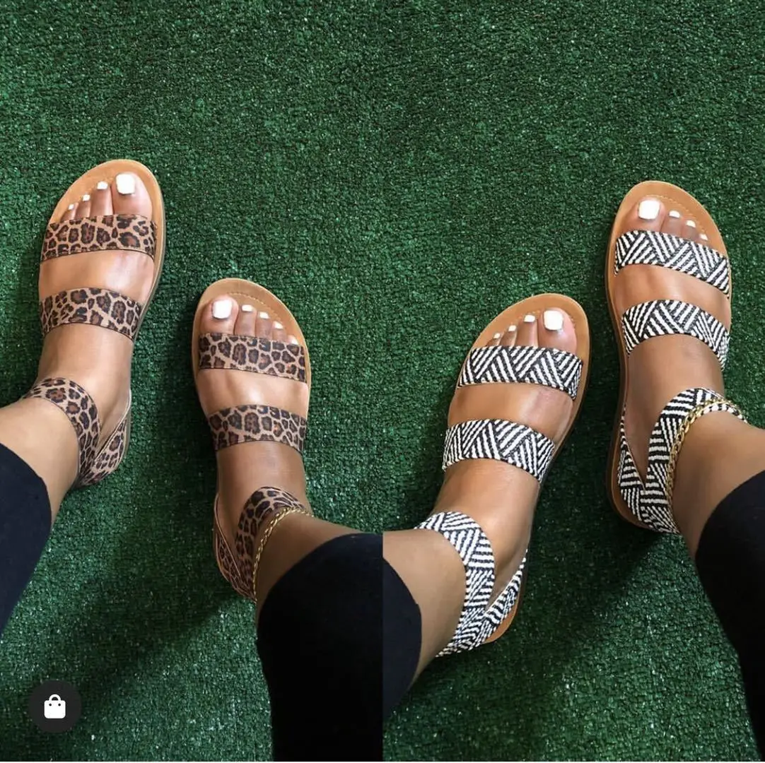 

Balai brand sandalias planas de mujer 2021 summer new women's flat heel sandals fashion comfortable peep toe ladies beach shoes, Black