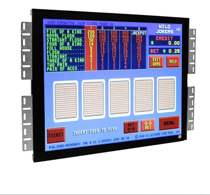 

free shipping 19inch 3M touch monitor POG monitor POT O GOLD coin operated games