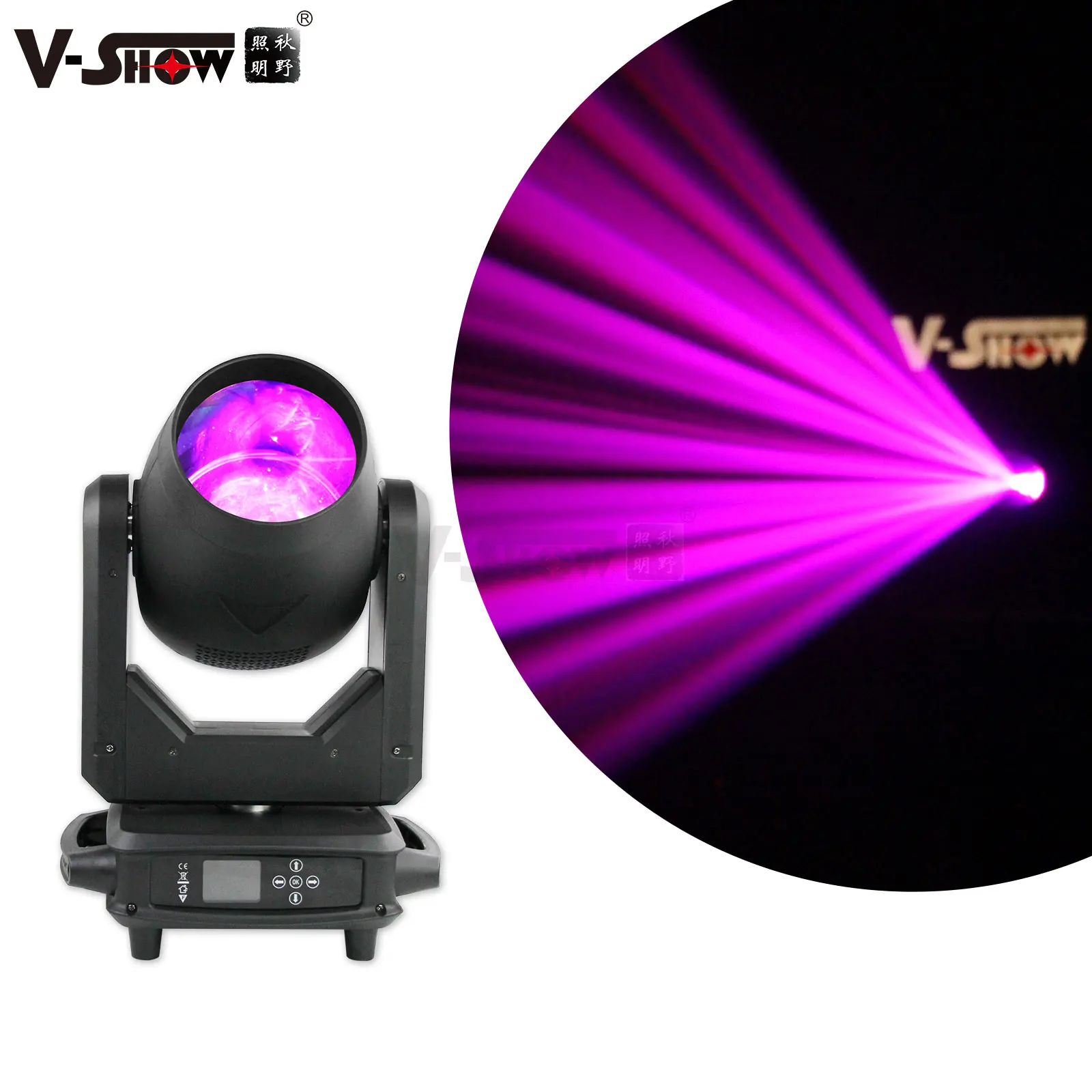 

V-Show T911 Pioneer Beam moving head two-way rainbow effect 7 colorful effect wheel with fog