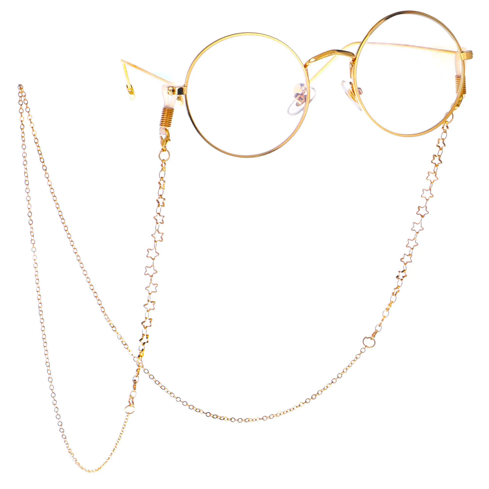 

Hollow Star Metal Glasses Chain Fashion Women Eyewear Cord Holder Sunglasses Neck Strap Reading Glasses Rope Accessories