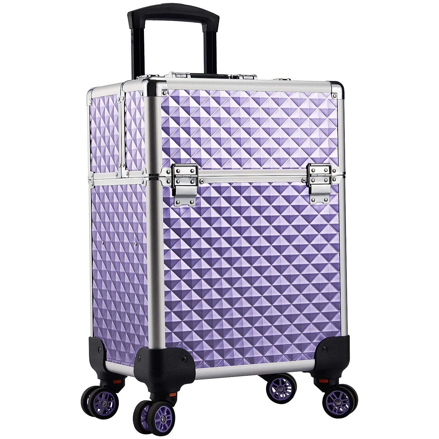 

Professional Cosmetic Trolley Cases Beauty Makeup Train, Black