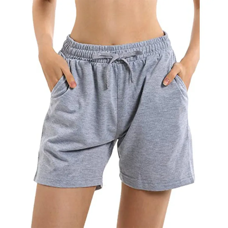 

20210Women's Workout Activewear Gym Jogger Yoga Sweat Sexy Compression Cotton Shorts With Pockets, Provide color chart