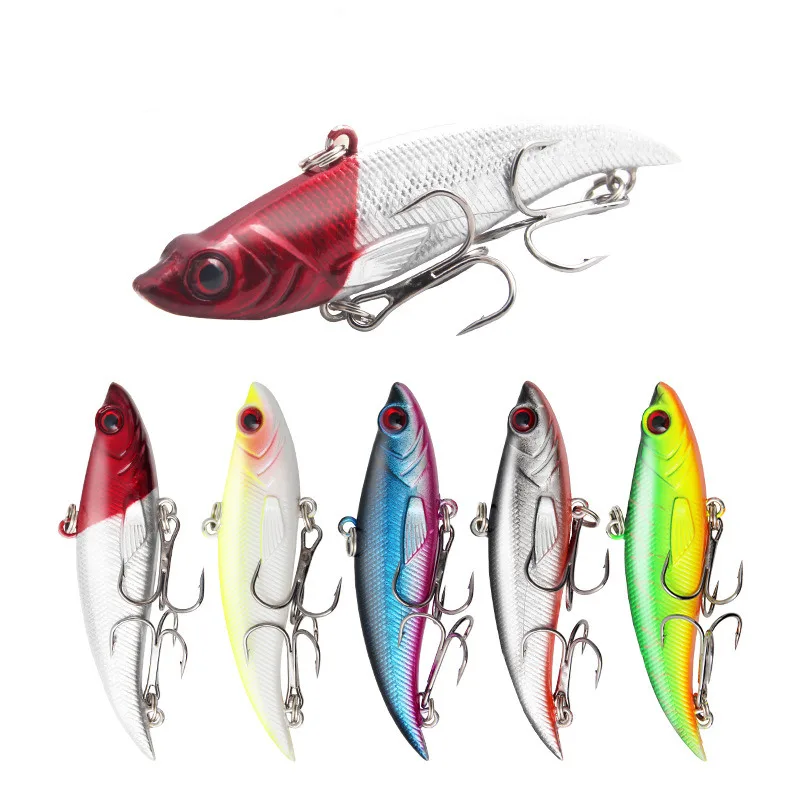 

Wholesale Artificial VIB Fishing Lure 7.5cm 12.8G Sinking Vibe Artificial Hard baits for Bass Trout Crappie Pike Fishing Lure, 5 colors