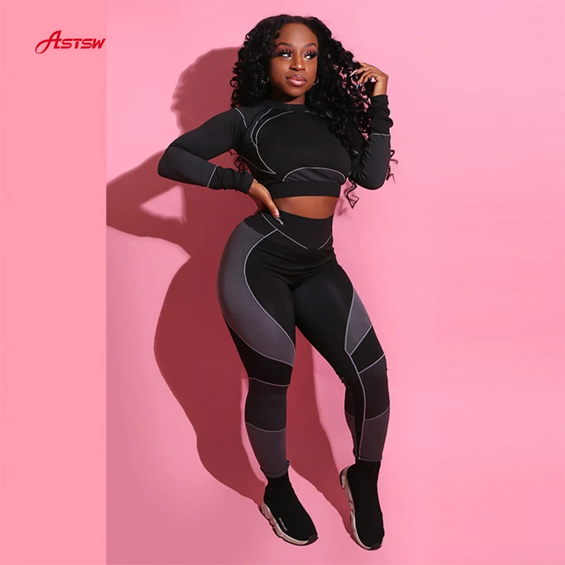 

Customized Women Yoga Suit Sportswear Workout Clothing Two Piece Fitness Set Activewear Bra And Sets, Picture shows