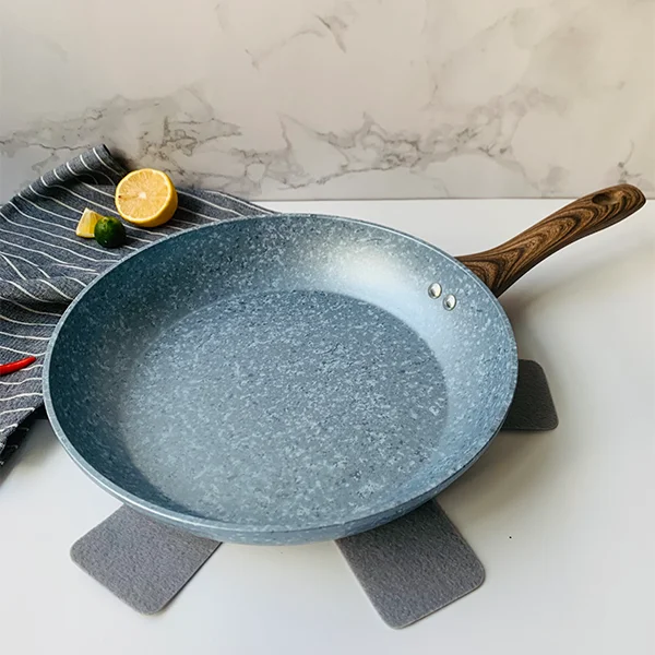 

Kitchen cooking aluminum cookware marble coated non stick fry pan skillet saute pan