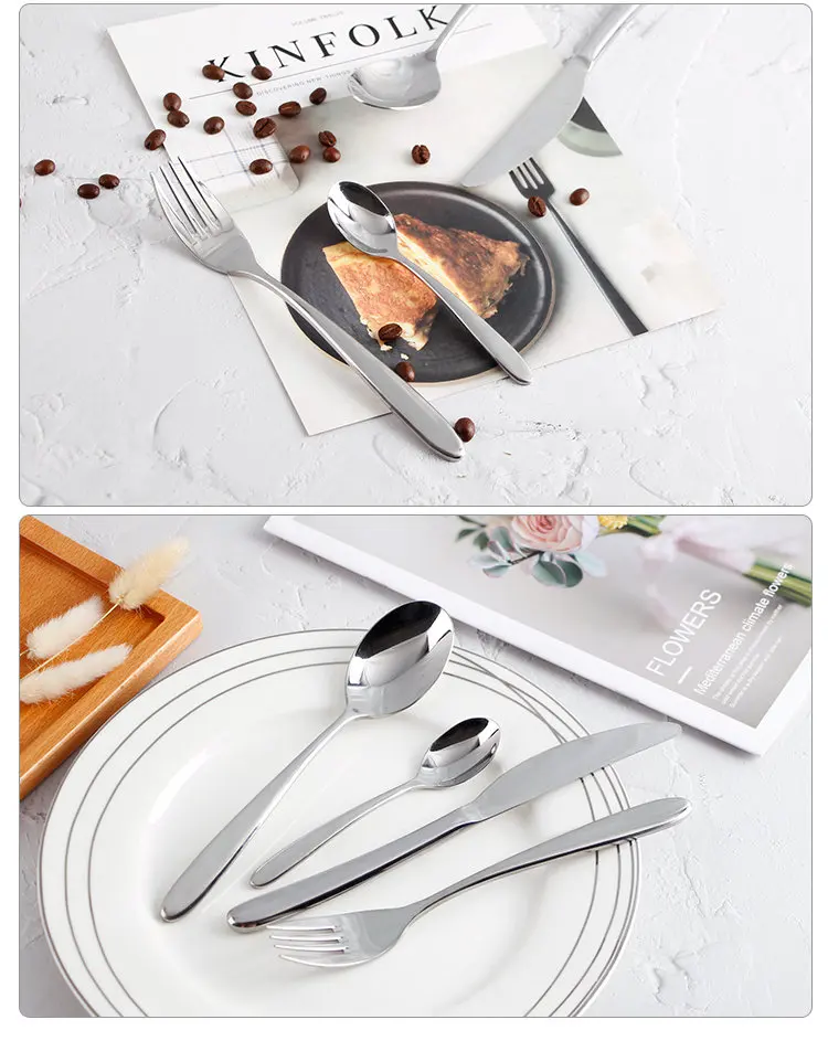 Cheap Price Elegant Inox Flatware Set Stainless Steel Flatware Knife