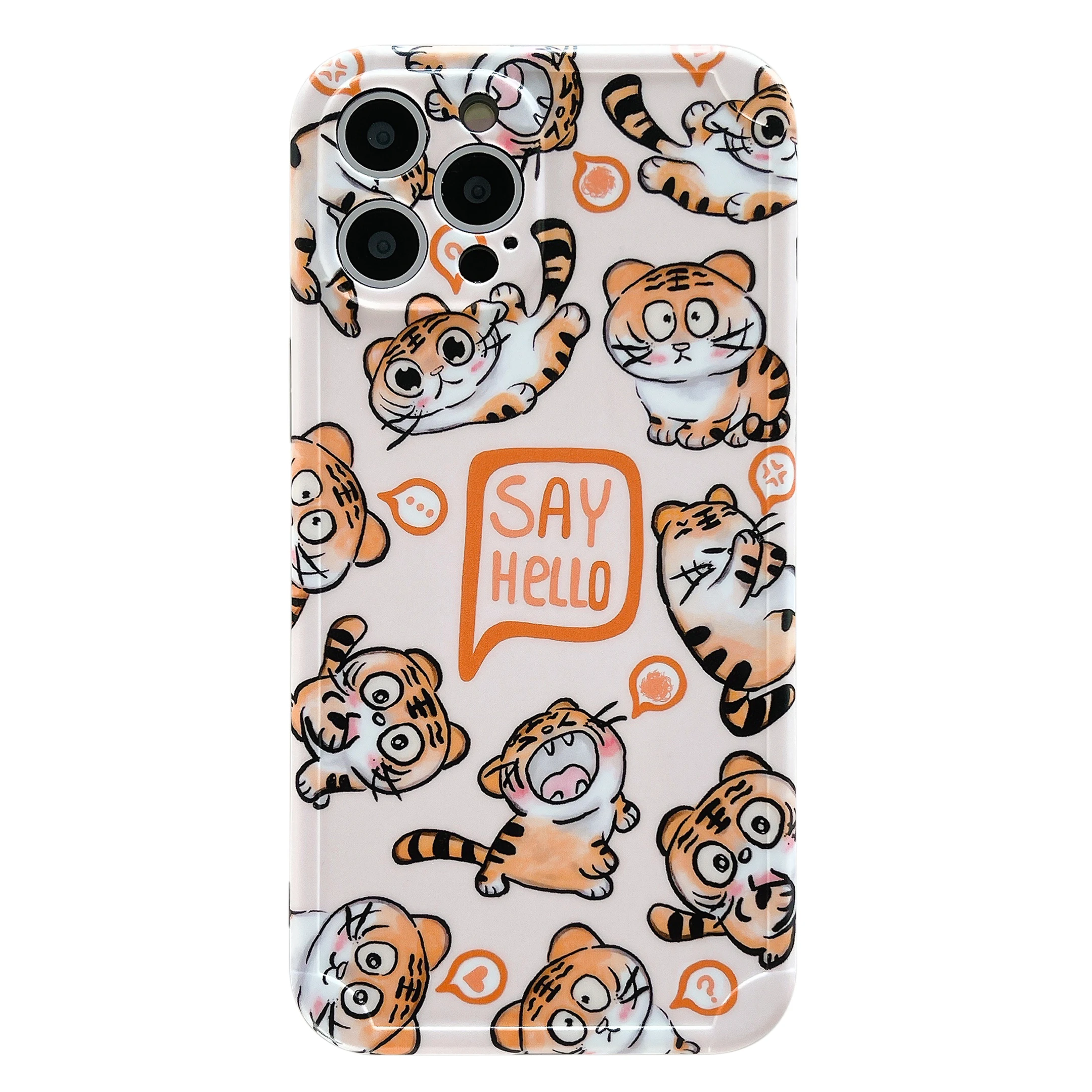 

Wholesale Many Tigers Magic Four Corner Protect IMD Phone Case For iPhone 12 Pro MAX 11 XS Max XR 7 8 Plus Clean IMD Cover Coque