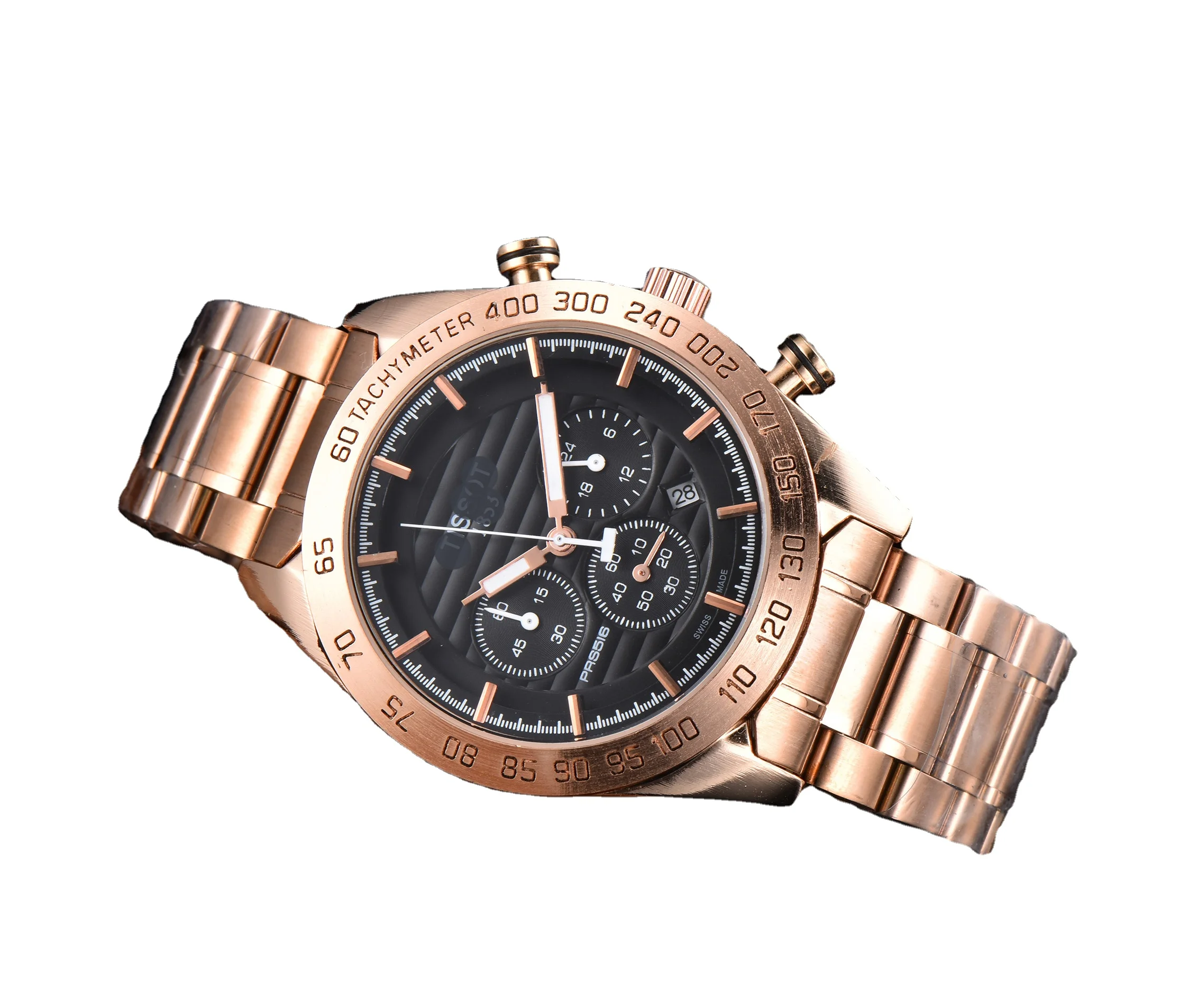 

BrandTS Fashion watch men's luxury watch stainless steel strap multicolor