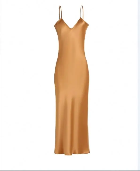 

Women Summer Sexy V Neck Black Silk Slip Dress, Buyer's requirement
