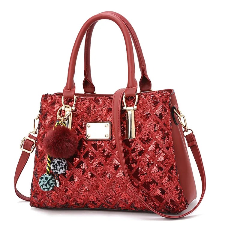 

Tote Bag 2021 New Fashion Color Flake Sequins Ladies One Shoulder Handbag, 7 colors