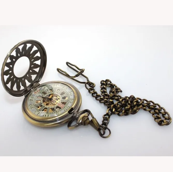 
Chinese mechanical movement skeleton pocket watch  (1826928922)
