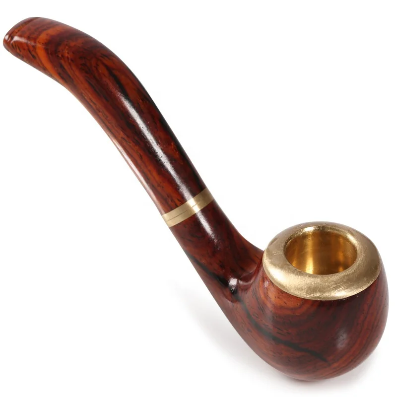 

Classic Wooden Chinese Curved Pipe Portable Mini Pipe, Picture