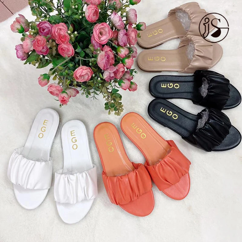 

Elastic ribbon slides women slides footwear, Picture