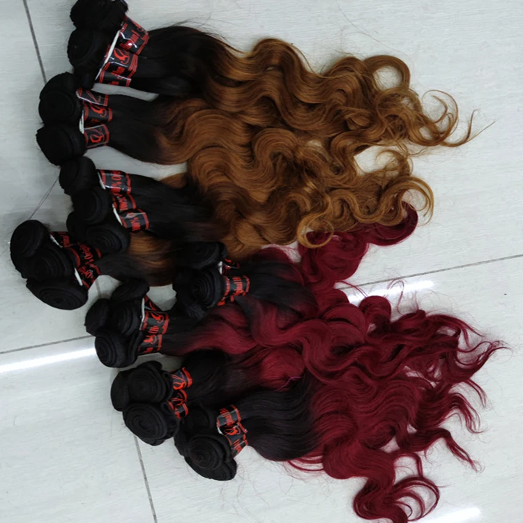 

Letsfly Factory cheap wholesale colored remy hair brazilian 1b brown 99j blonde body wave human hair weave extension