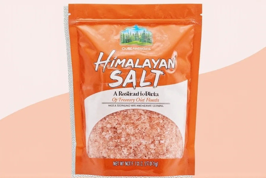 Bulk Himalayan salt in a glass jar